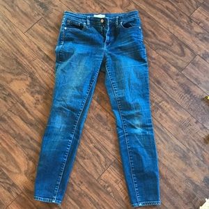 Madewell High Riser Skinny Jeans Size 28